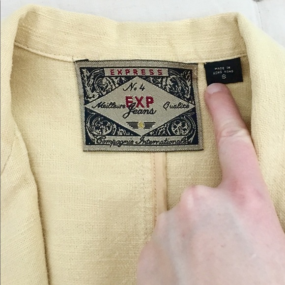 Vintage Express Heavy Ramie Blazer Jacket - Picture 5 of 9